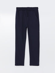 LCW Kids Navy Blue Elastic Waist Basic Boys Tracksuit Bottoms