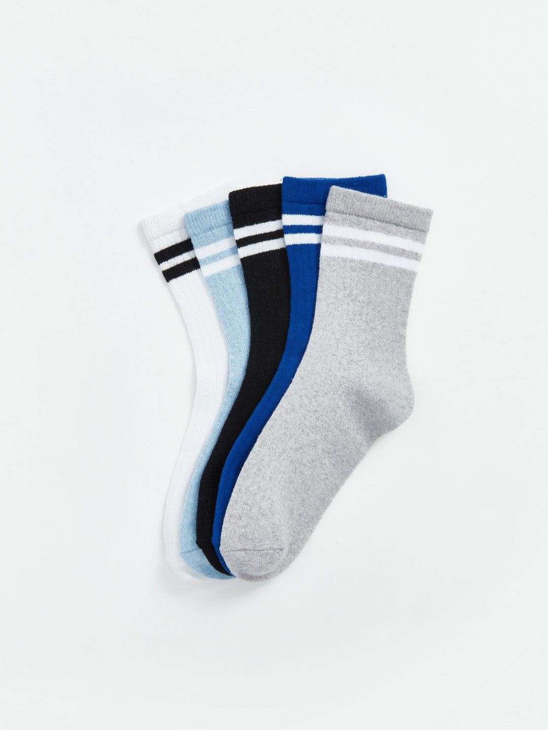 LCW Kids Mixed Striped Boys Ankle Socks 5-Pack