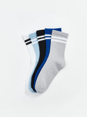 LCW Kids Mixed Striped Boys Ankle Socks 5-Pack