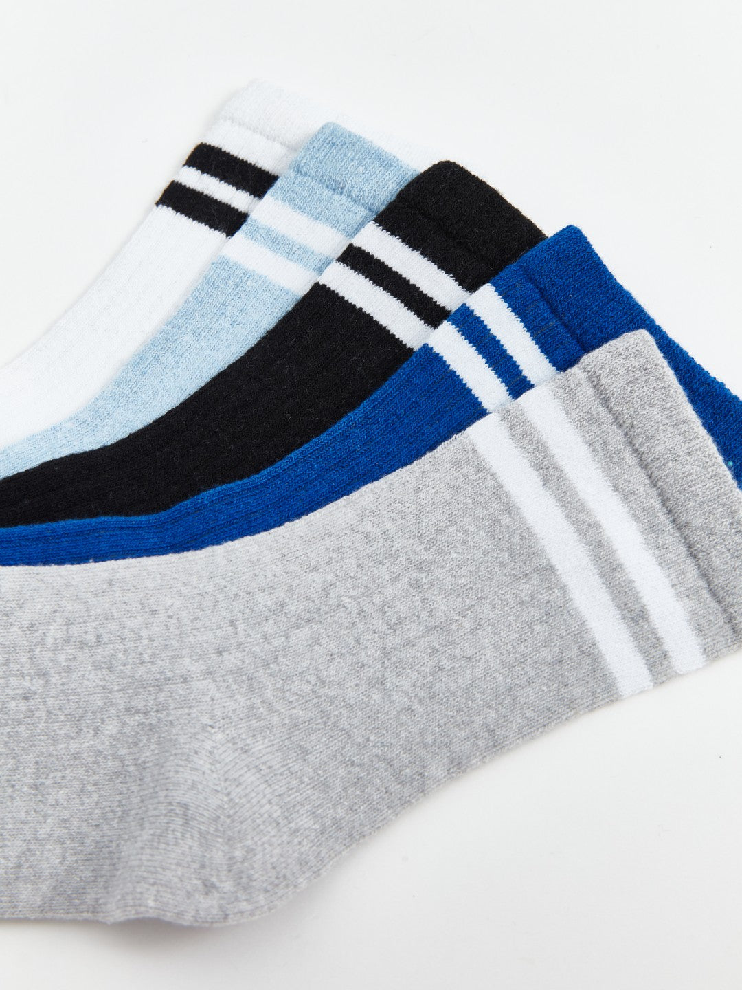 LCW Kids Mixed Striped Boys Ankle Socks 5-Pack