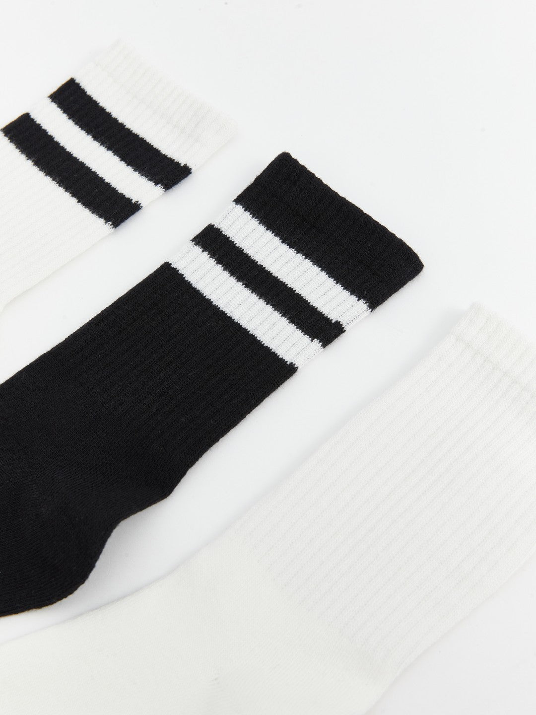 LCW Dream Ecru Striped Women Ankle Socks 5-Pack