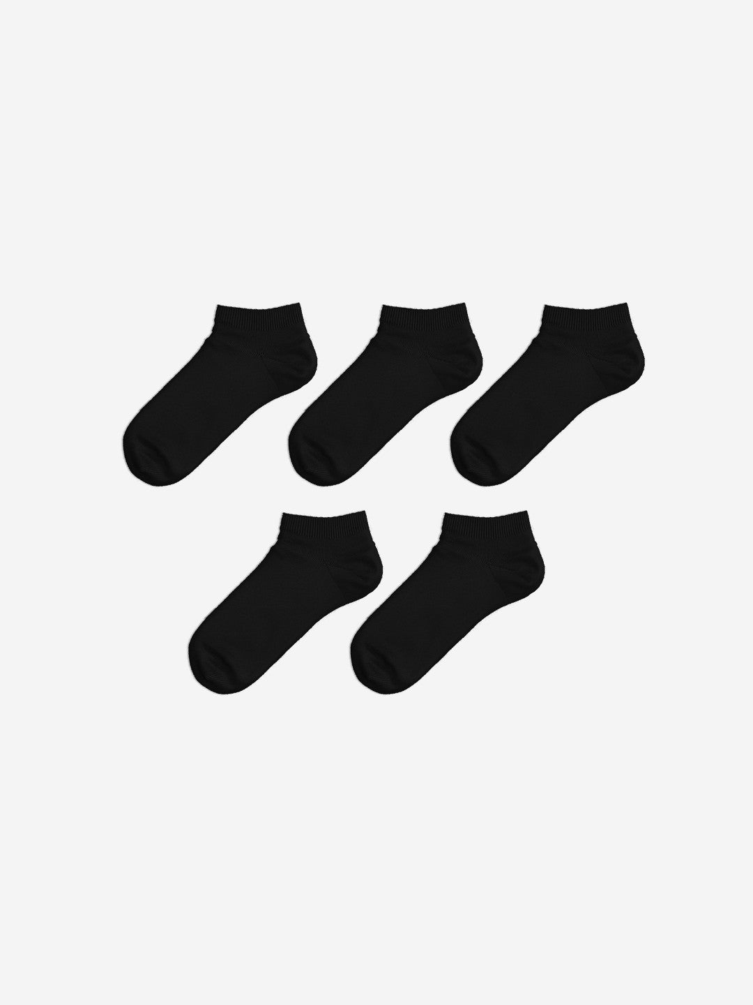 LCW Dream Black Women Plain Ankle Socks 5-Pack