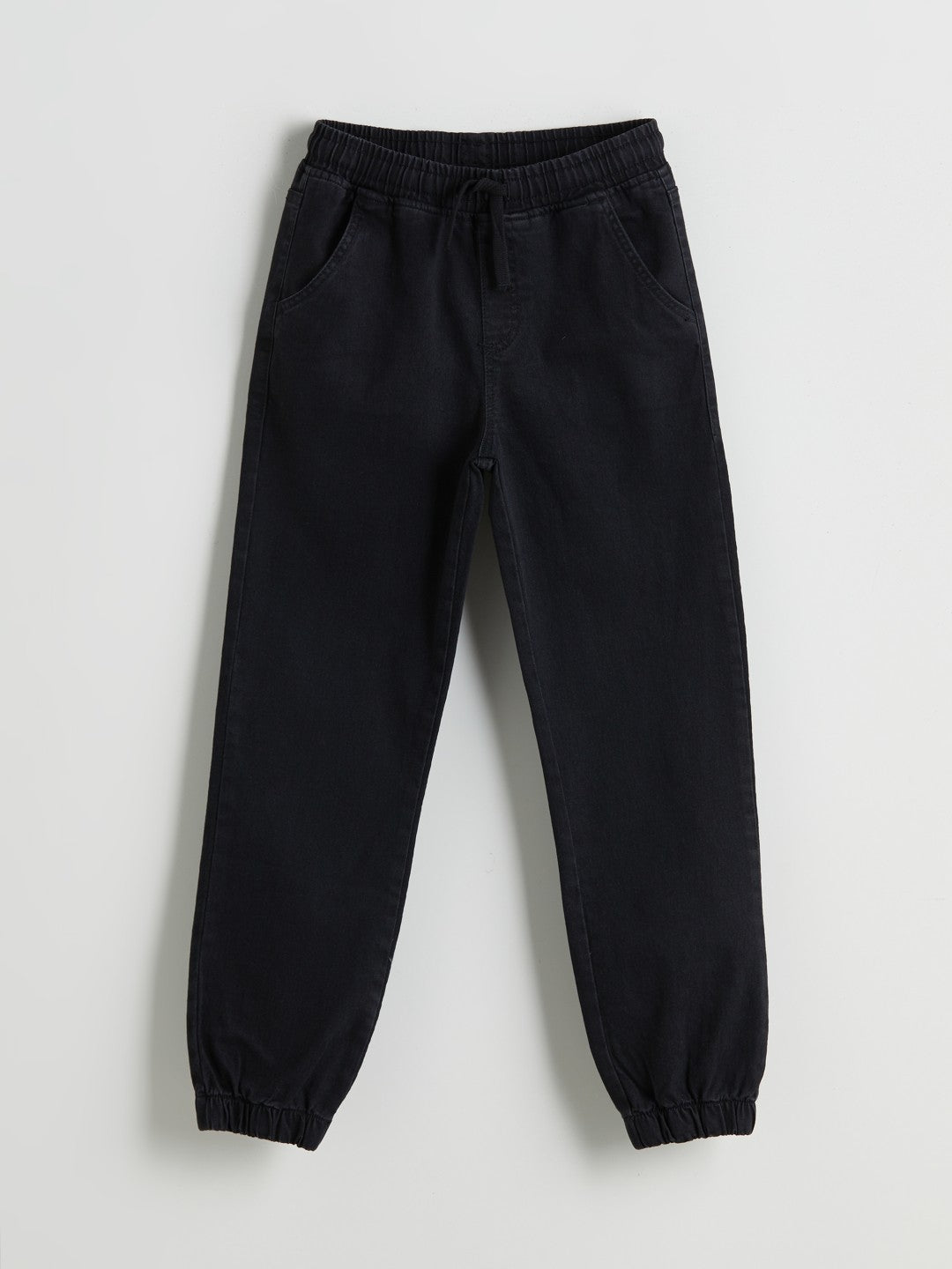 LCW Kids Black Elastic Waist Boy Jean Trousers