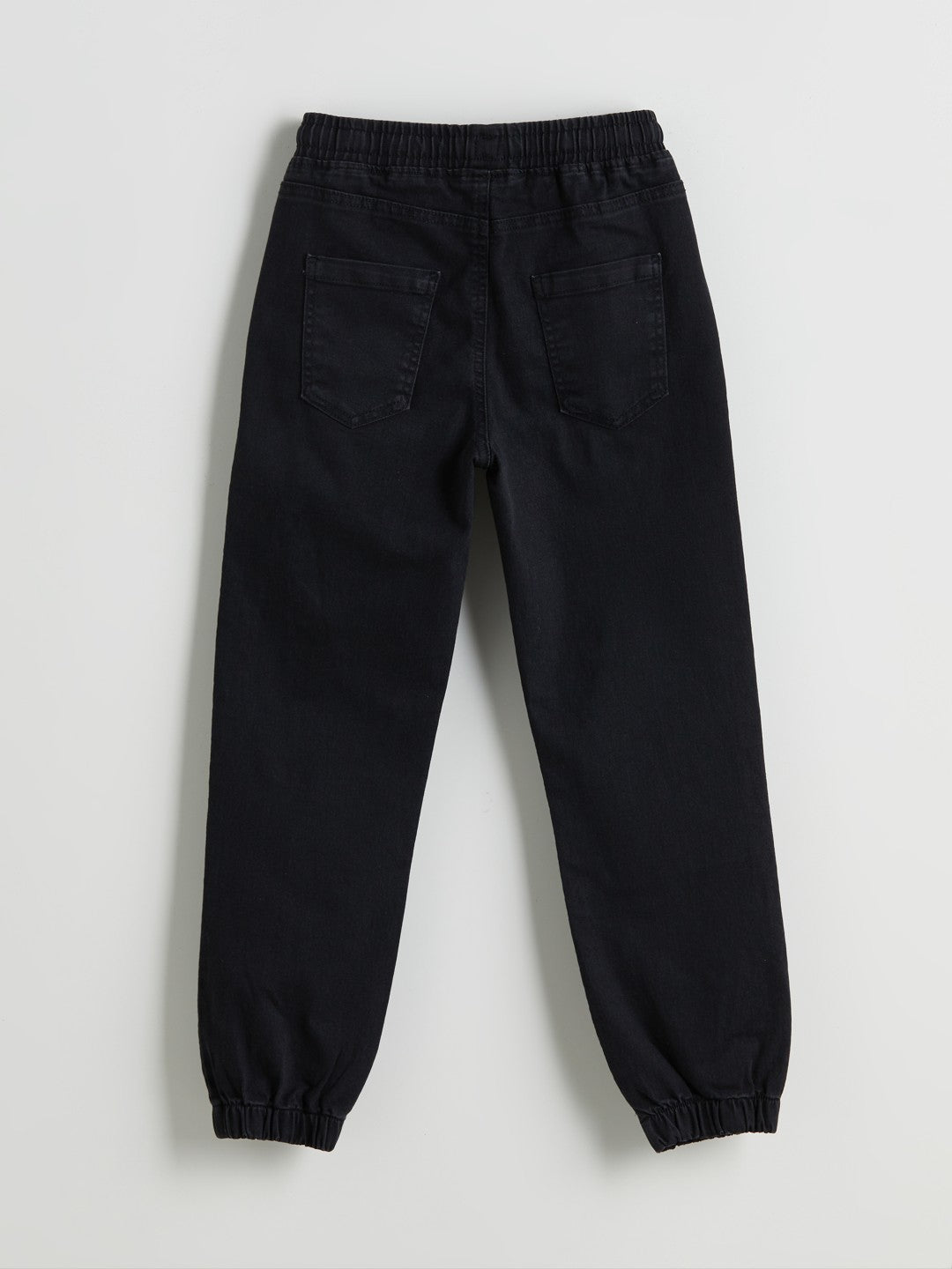 LCW Kids Black Elastic Waist Boy Jean Trousers