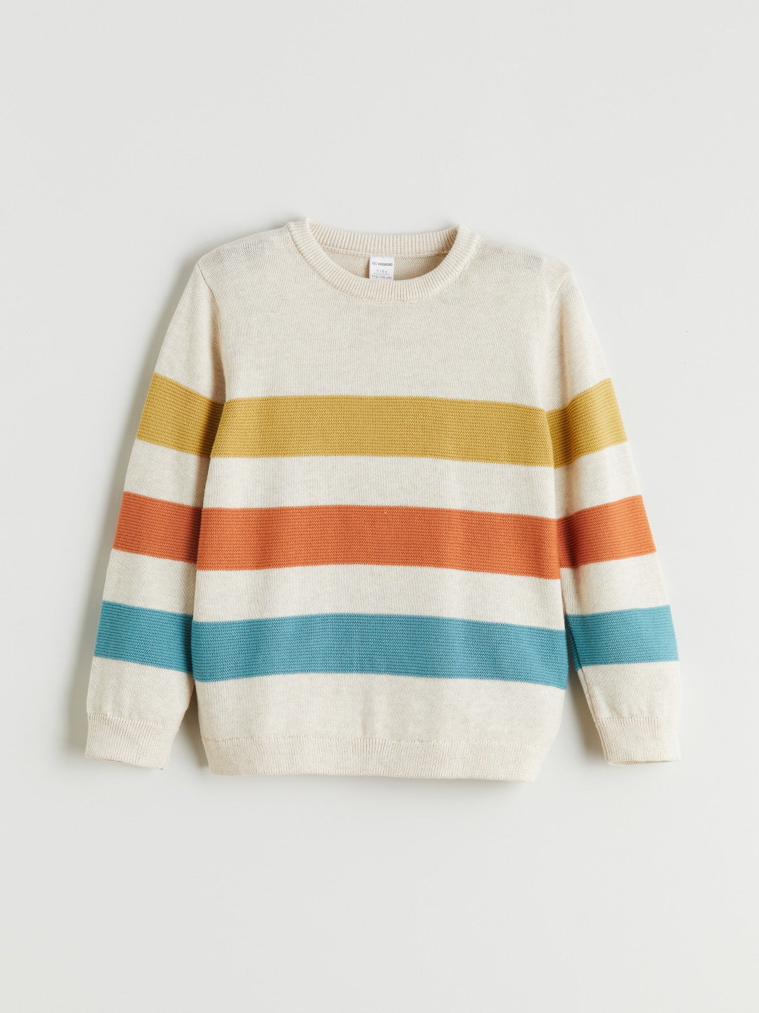 LCW Kids Mixed Crew Neck Long Sleeve Baby Boy Knitwear Sweater