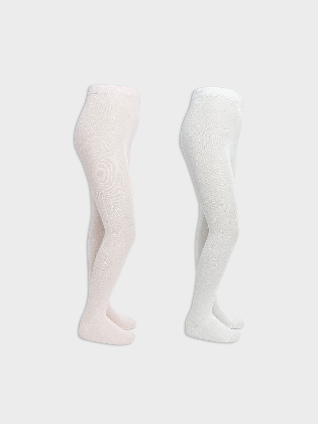 LCW Kids Pink Basic Girls Tights 2-Pack