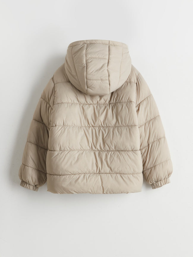 LCW Kids Khaki Hooded Boys Puffer Jacket Main Image