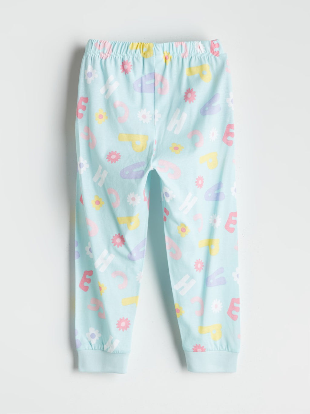 LCW Kids Blue Printed Girls Pajama Set