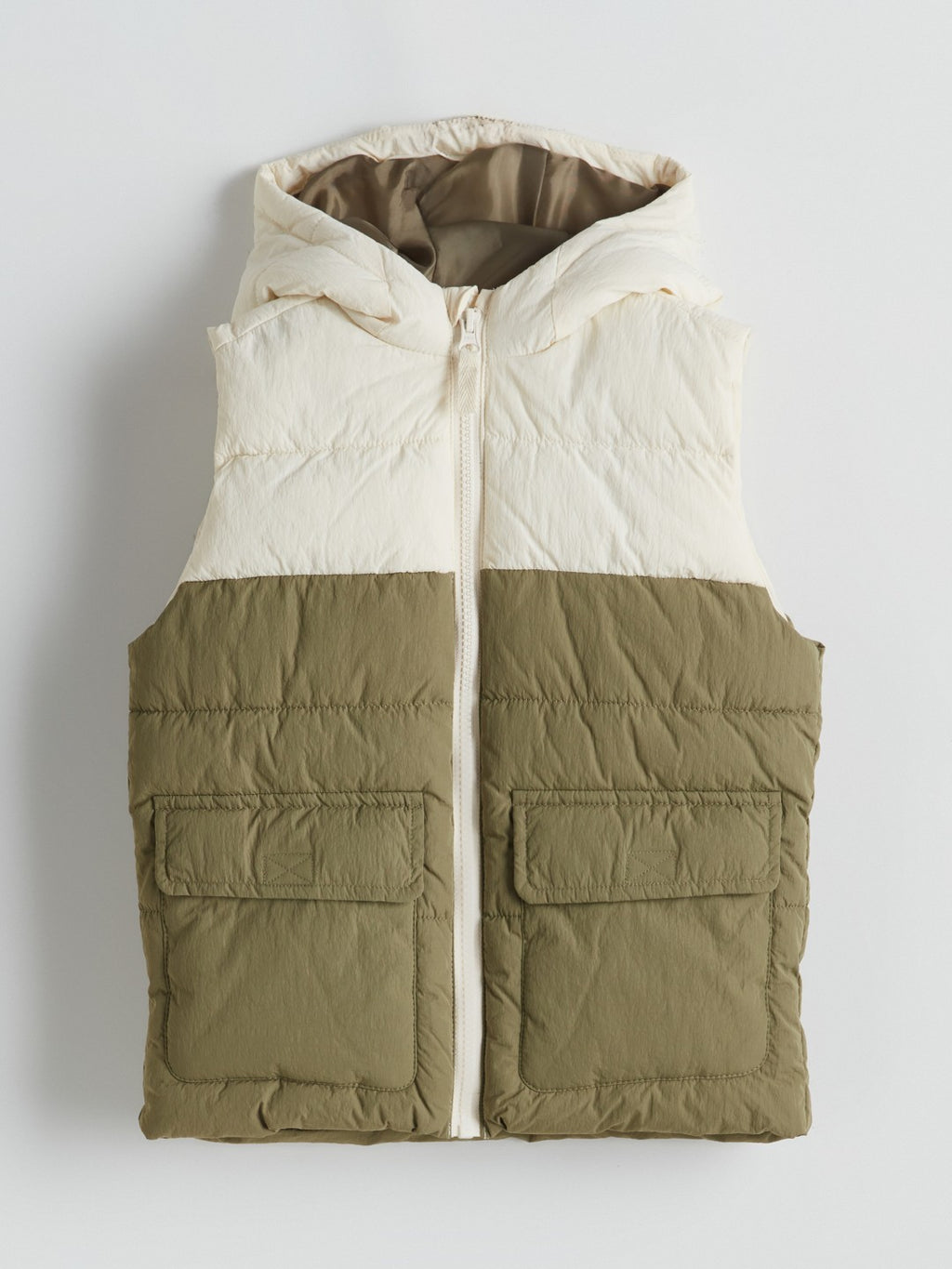 LCW Kids Beige Hooded BoyS Vest