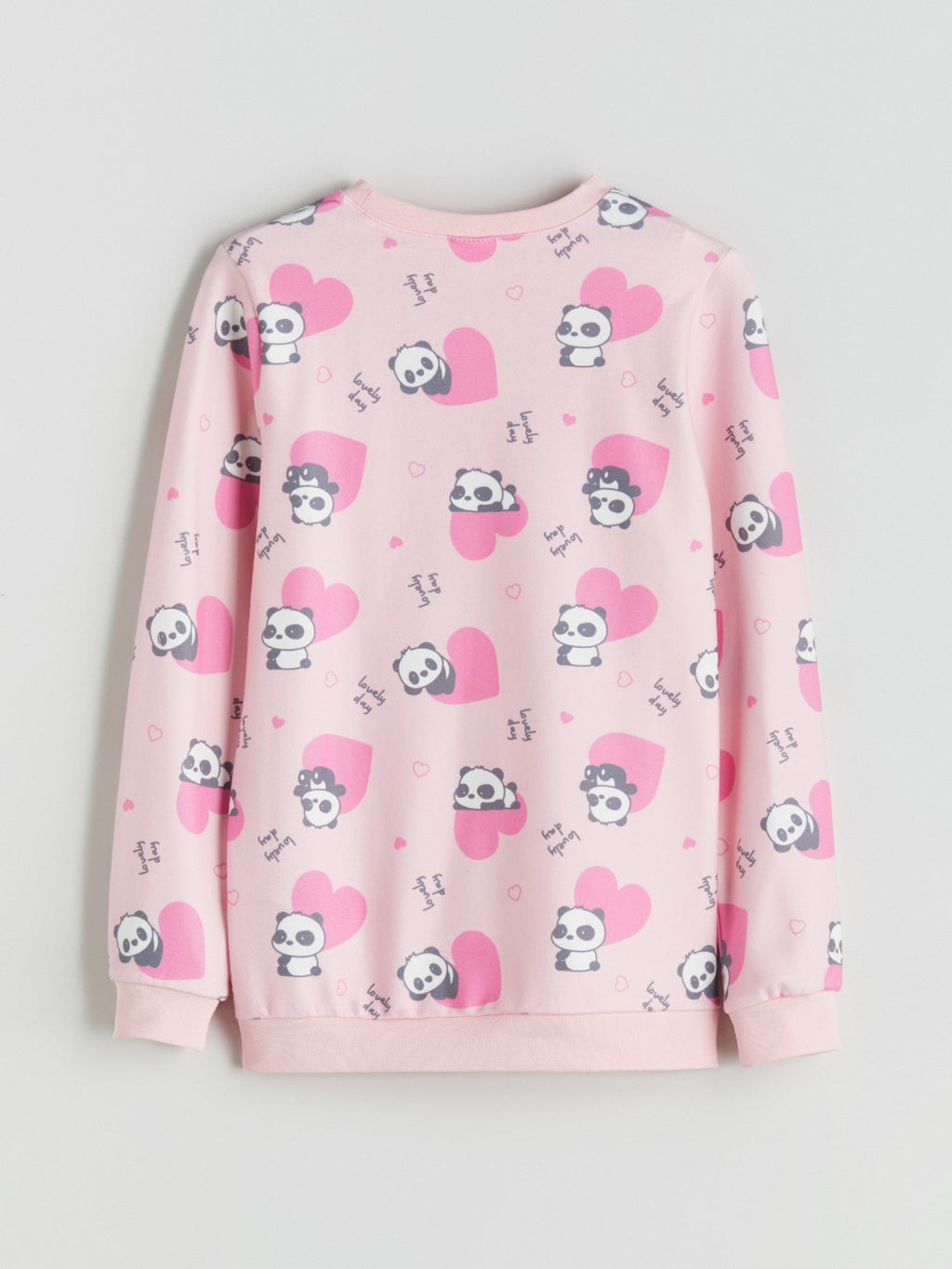 LCW Kids Crew Neck Printed Girls Pyjama Set
