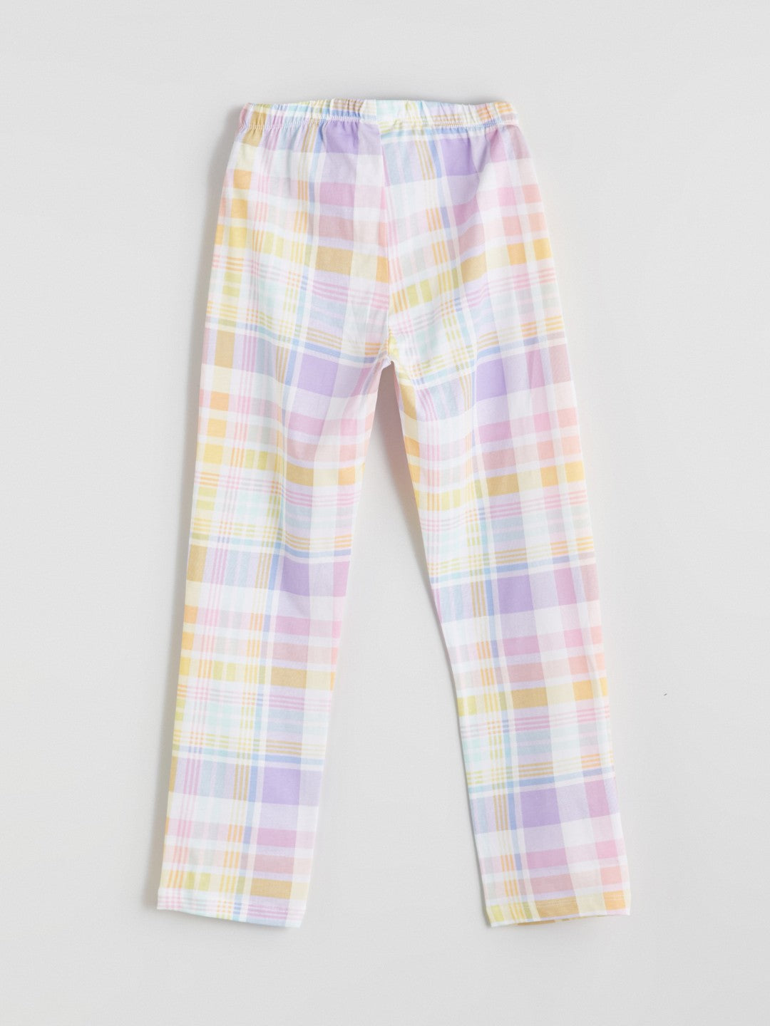 LCW Kids White Shirt Collar Girls Pajama Set