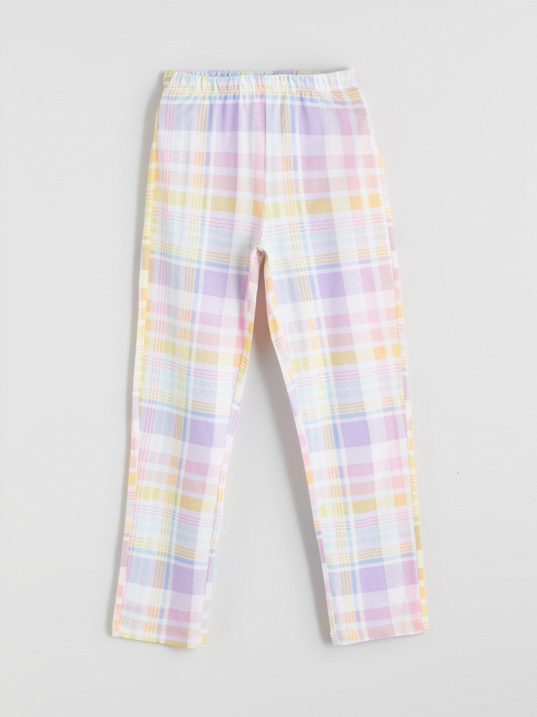 LCW Kids White Shirt Collar Girls Pajama Set