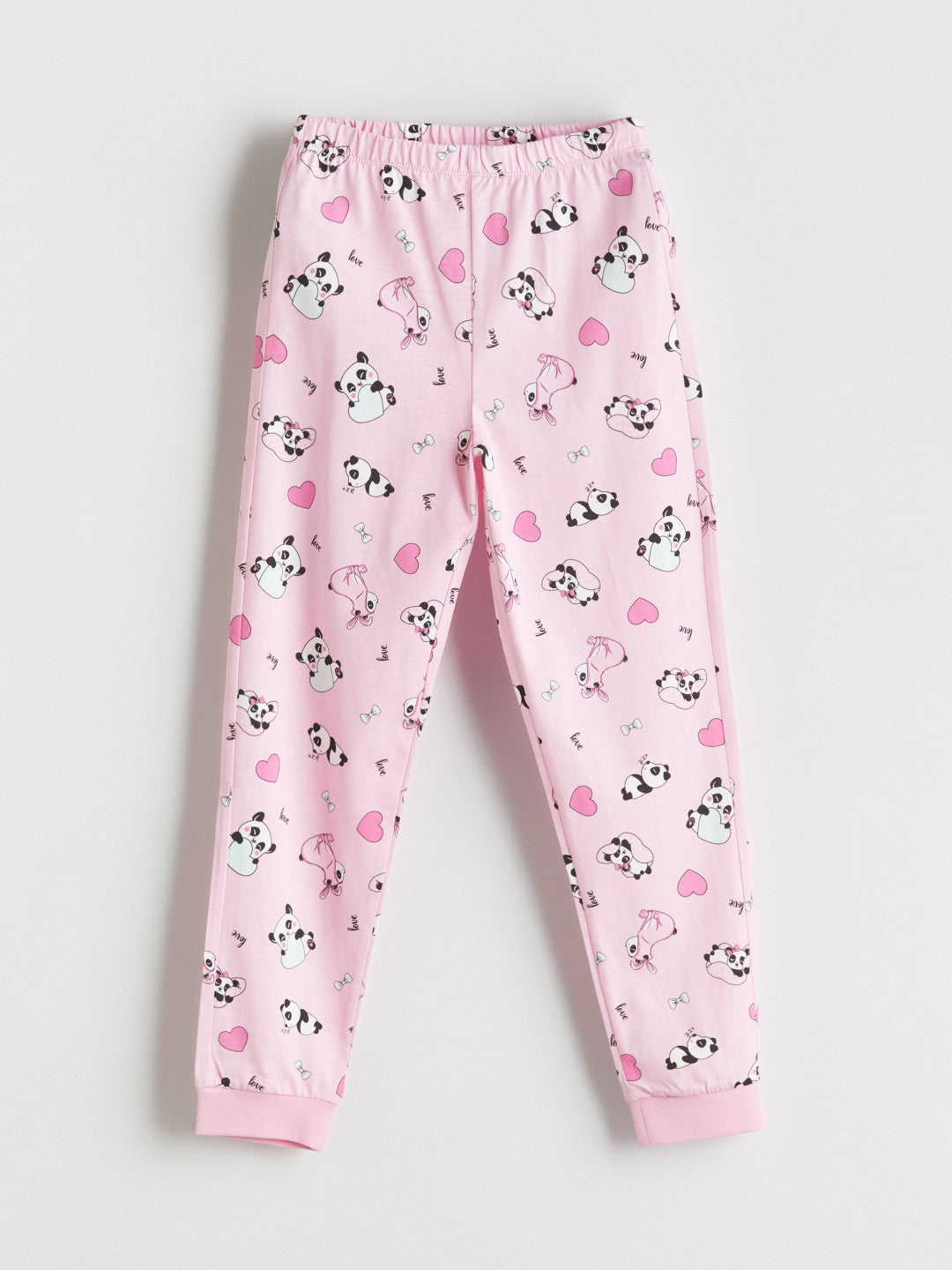 LCW Kids Turquoise Crew Neck Girls Pajama Set