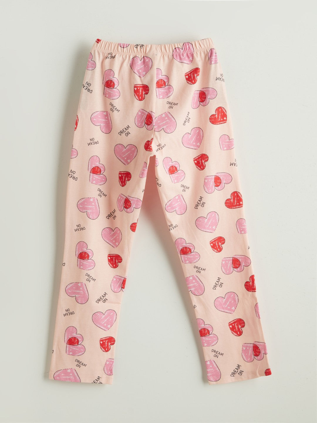 LCW Kids Pink Shirt Collar Girls Pajama Set