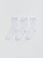 LCW Kids White Girls Ankle Socks 3-Pack