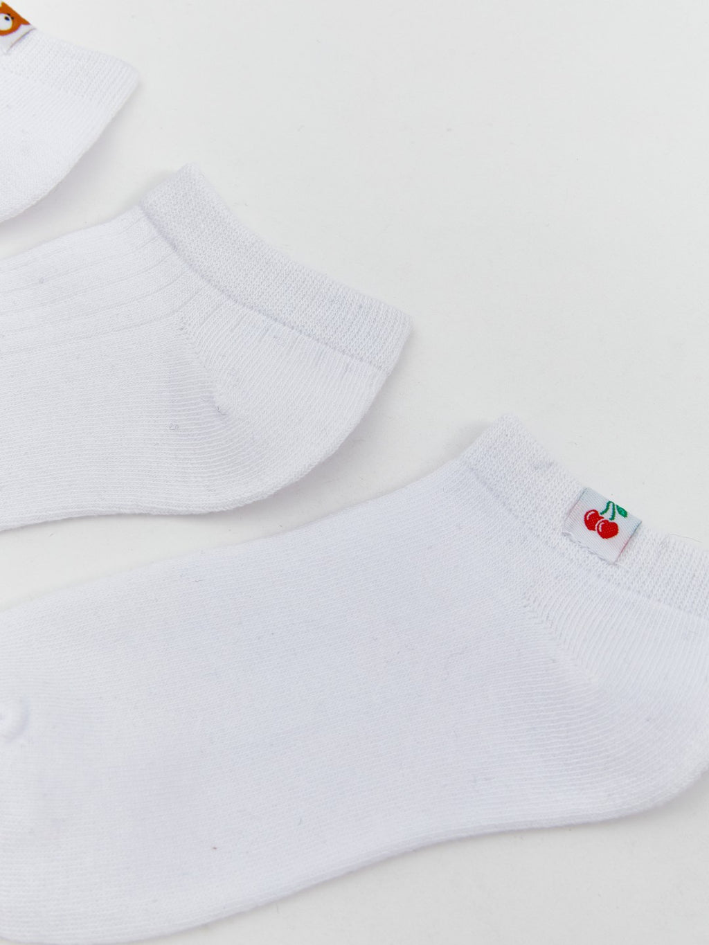 LCW Kids White Girls Booties Socks 5-Pack