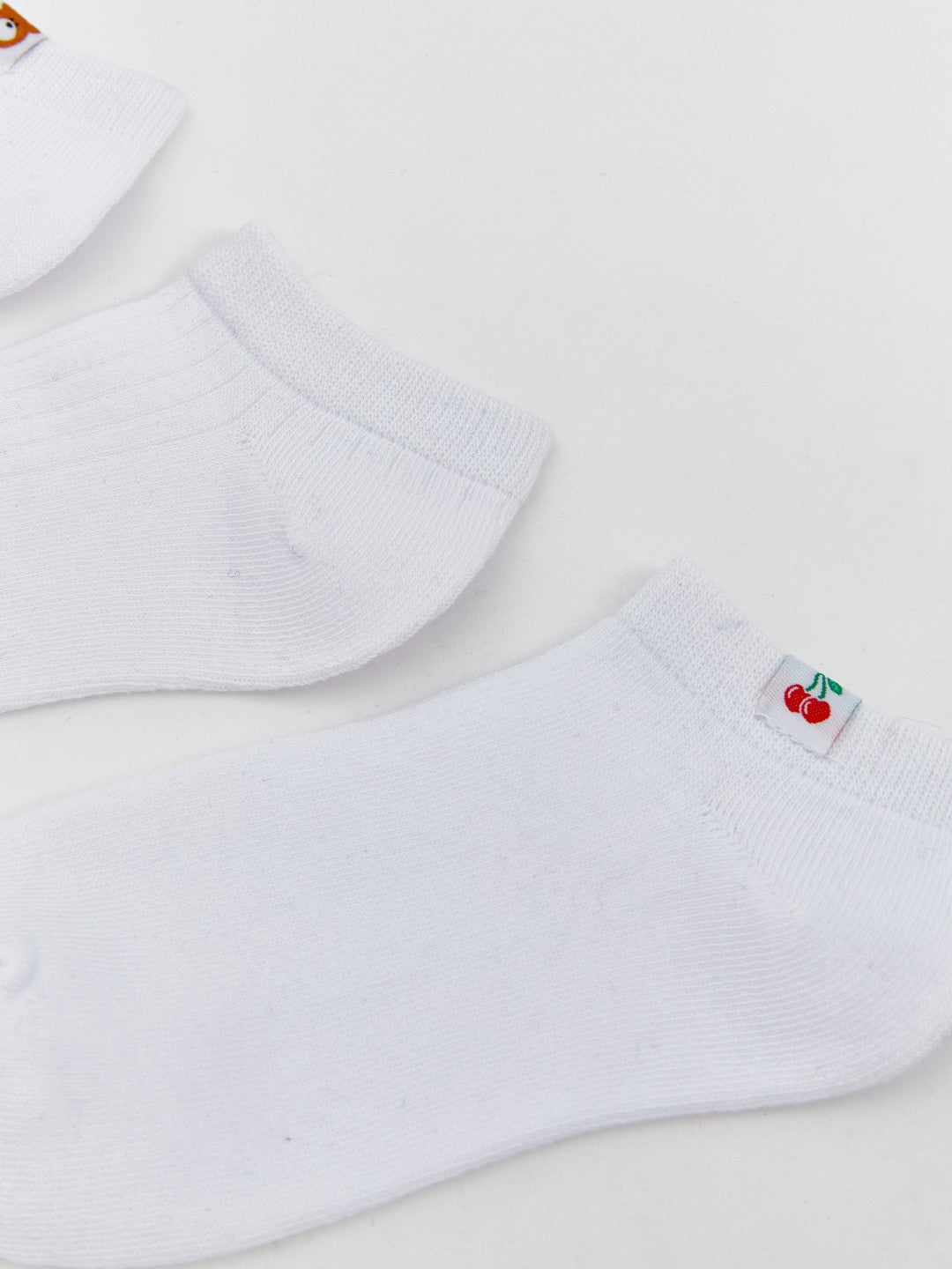 LCW Kids White Girls Booties Socks 5-Pack