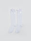 LCW Kids White Bow Detailed Girls Knee-High Socks 2-Pack
