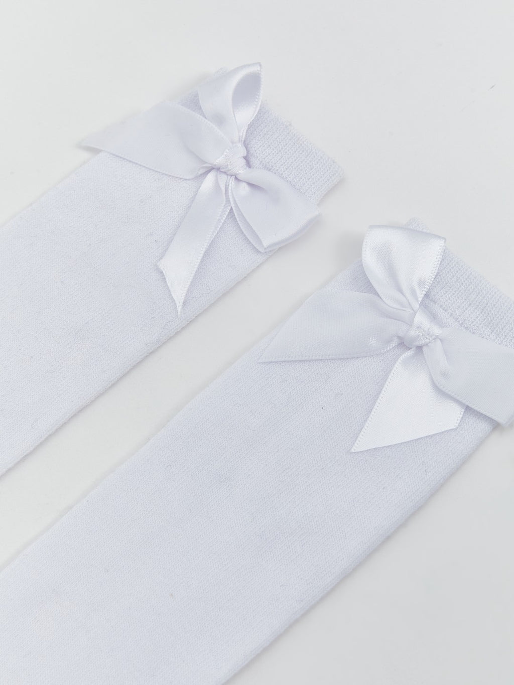 LCW Kids White Bow Detailed Girls Knee-High Socks 2-Pack