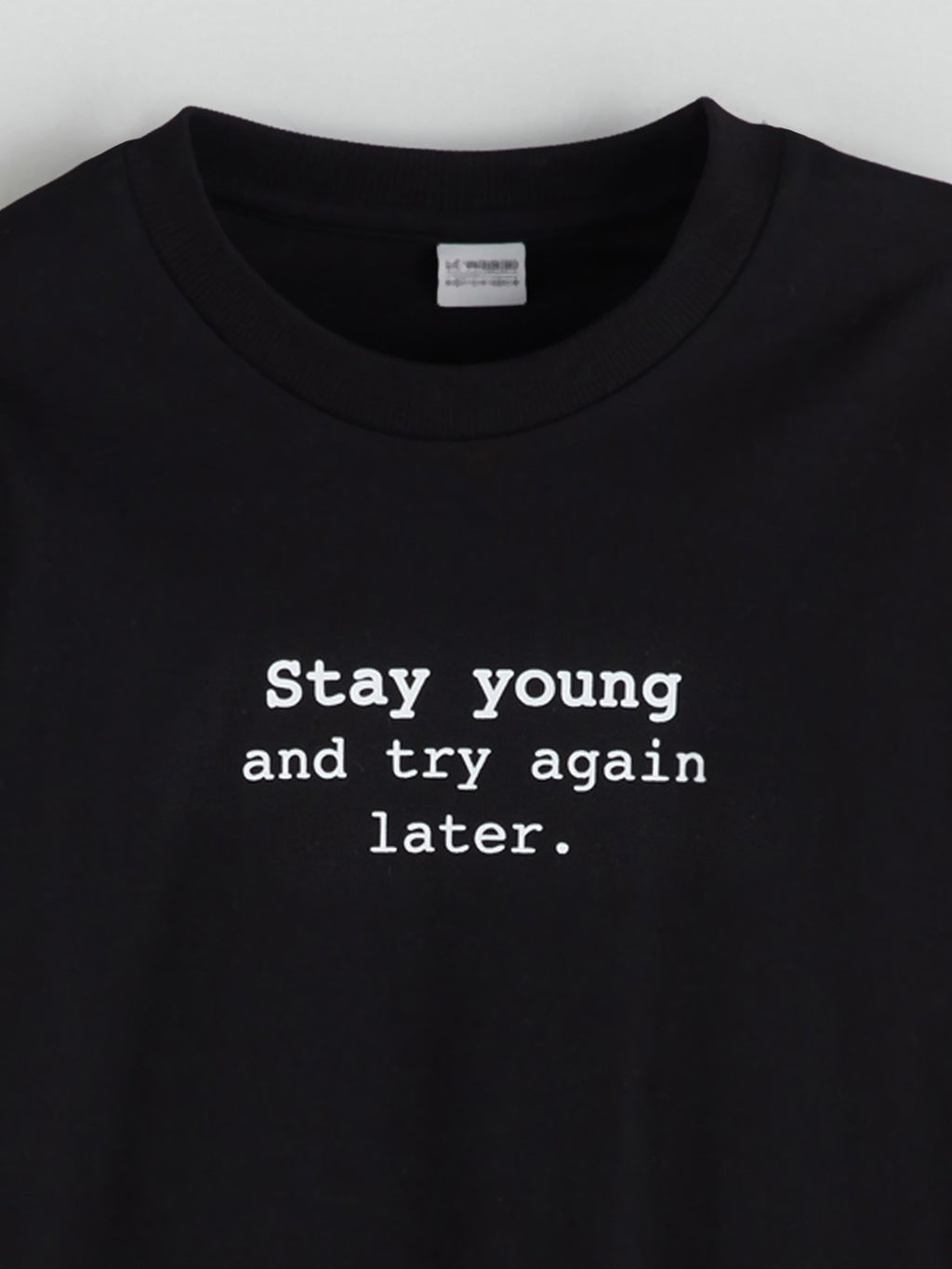 LCW Kids Black Crew Neck Boys T-Shirt