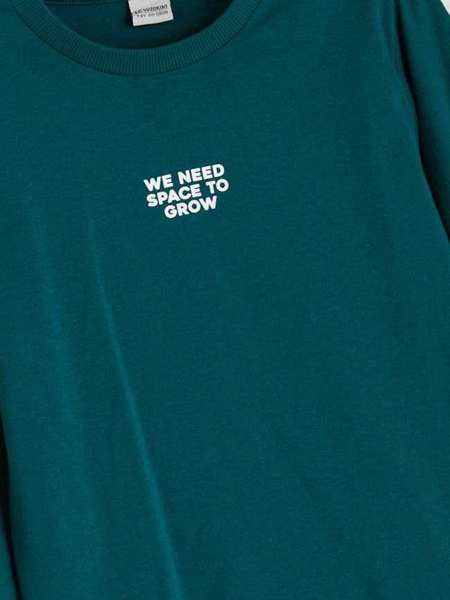 LCW Kids Black Crew Neck Boys T-Shirt Main Image