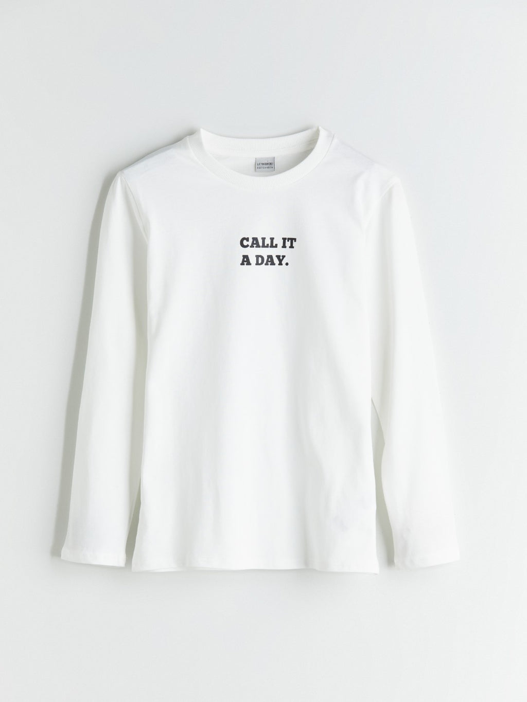 LCW Kids Black Crew Neck Boys T-Shirt