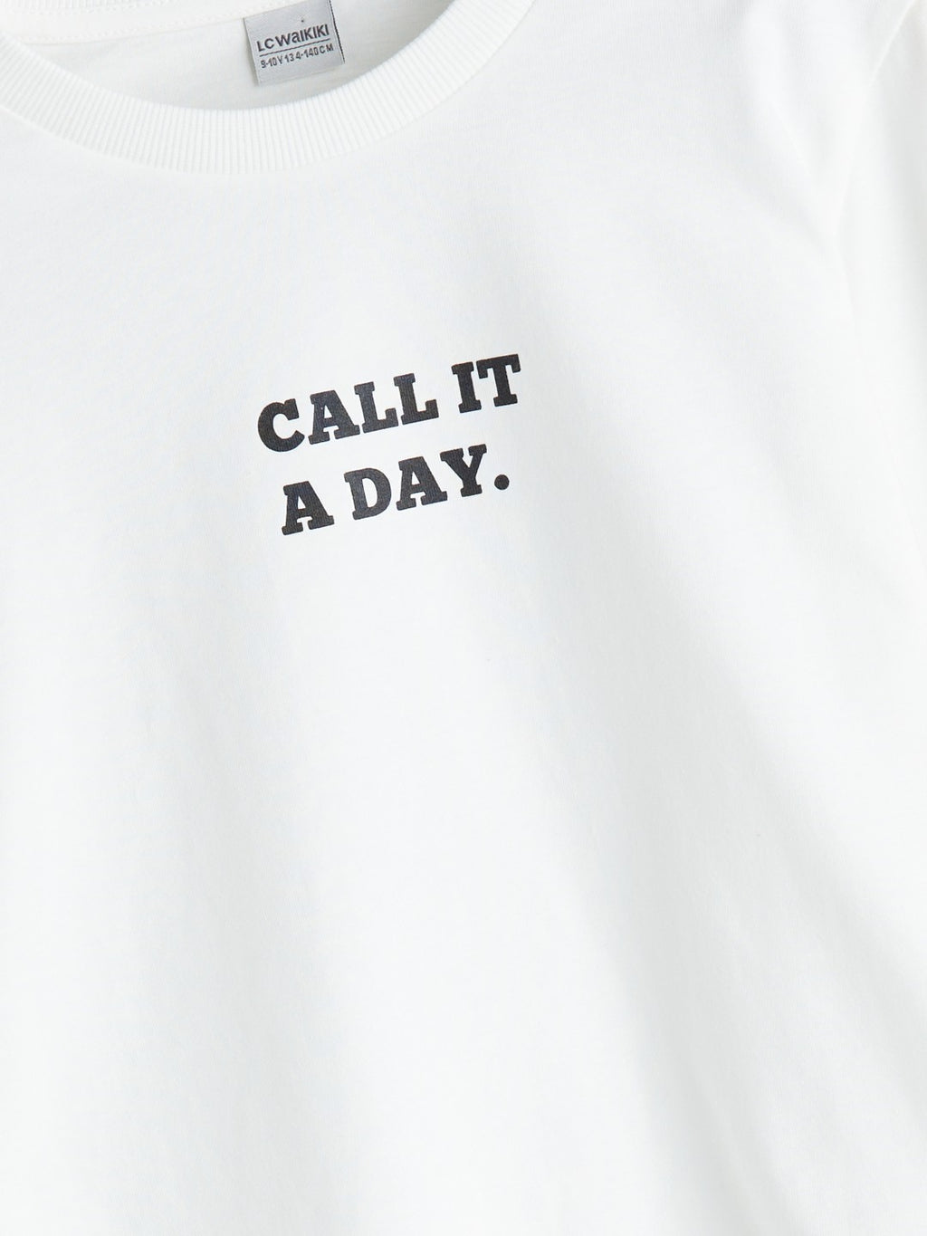 LCW Kids Black Crew Neck Boys T-Shirt