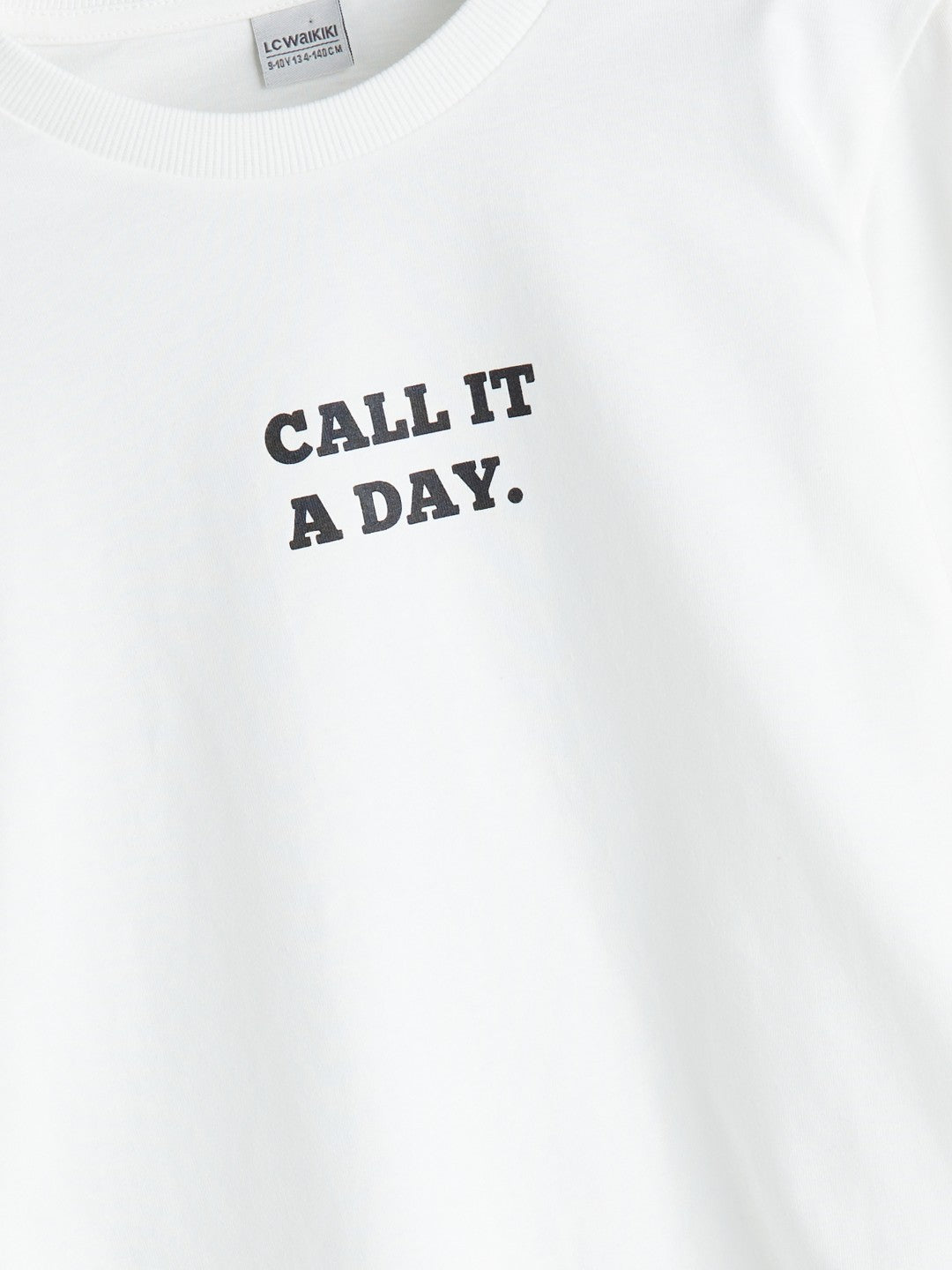 LCW Kids Black Crew Neck Boys T-Shirt