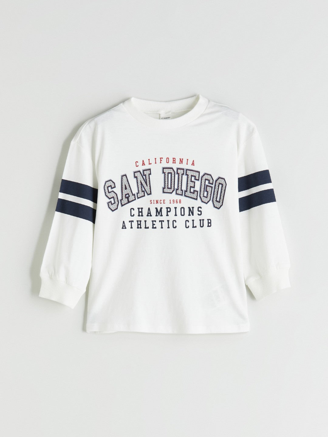 LCW Kids Ecru Crew Neck Boys T-Shirt 2-Pack