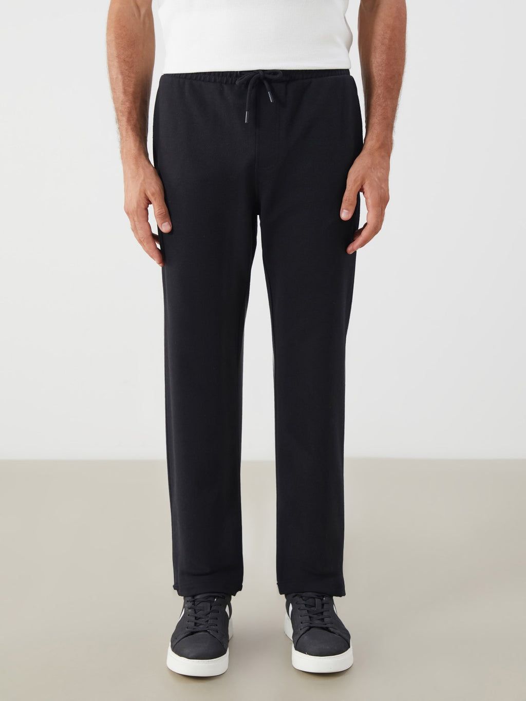 LCW Classic Black Plus Size Standard Fit Men Tracksuit Bottoms