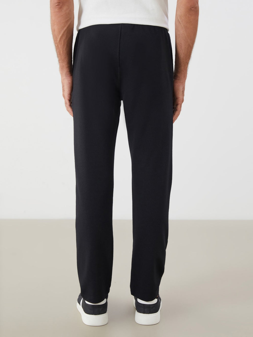 LCW Classic Black Plus Size Standard Fit Men Tracksuit Bottoms