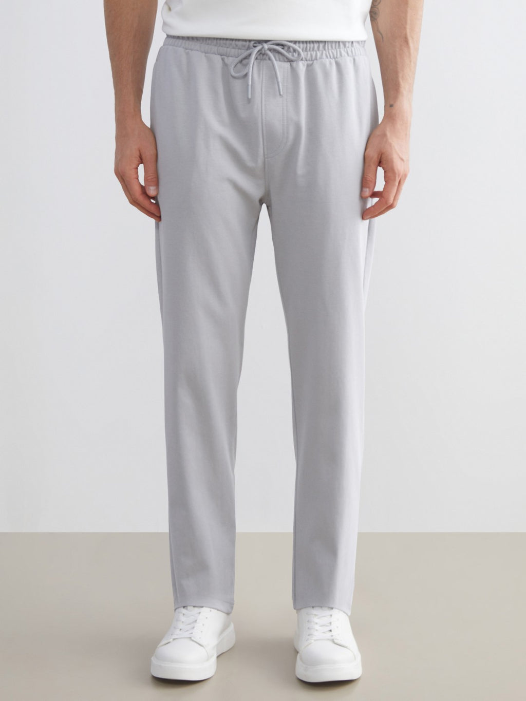 LCW Classic Black Plus Size Standard Fit Men Tracksuit Bottoms