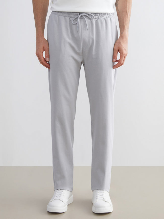 LCW Classic Black Plus Size Standard Fit Men Tracksuit Bottoms Main Image