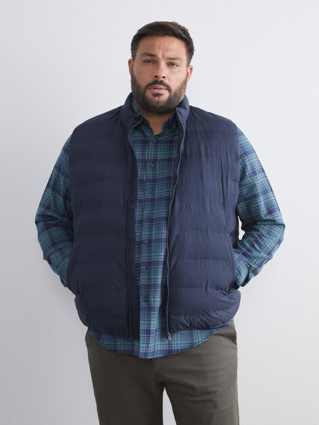 LCW Vision Black Standard Fit Stand Collar Men Puffer Vest Hover Image