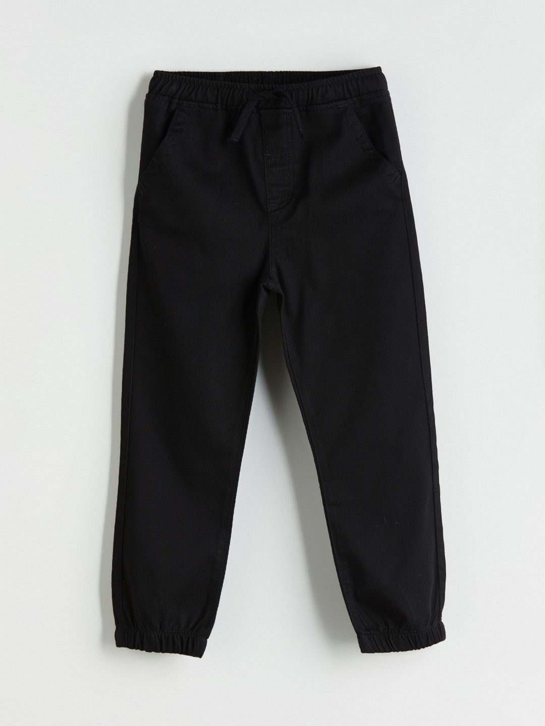 LCW Kids Black Elastic Waist Boy Jogger Pants