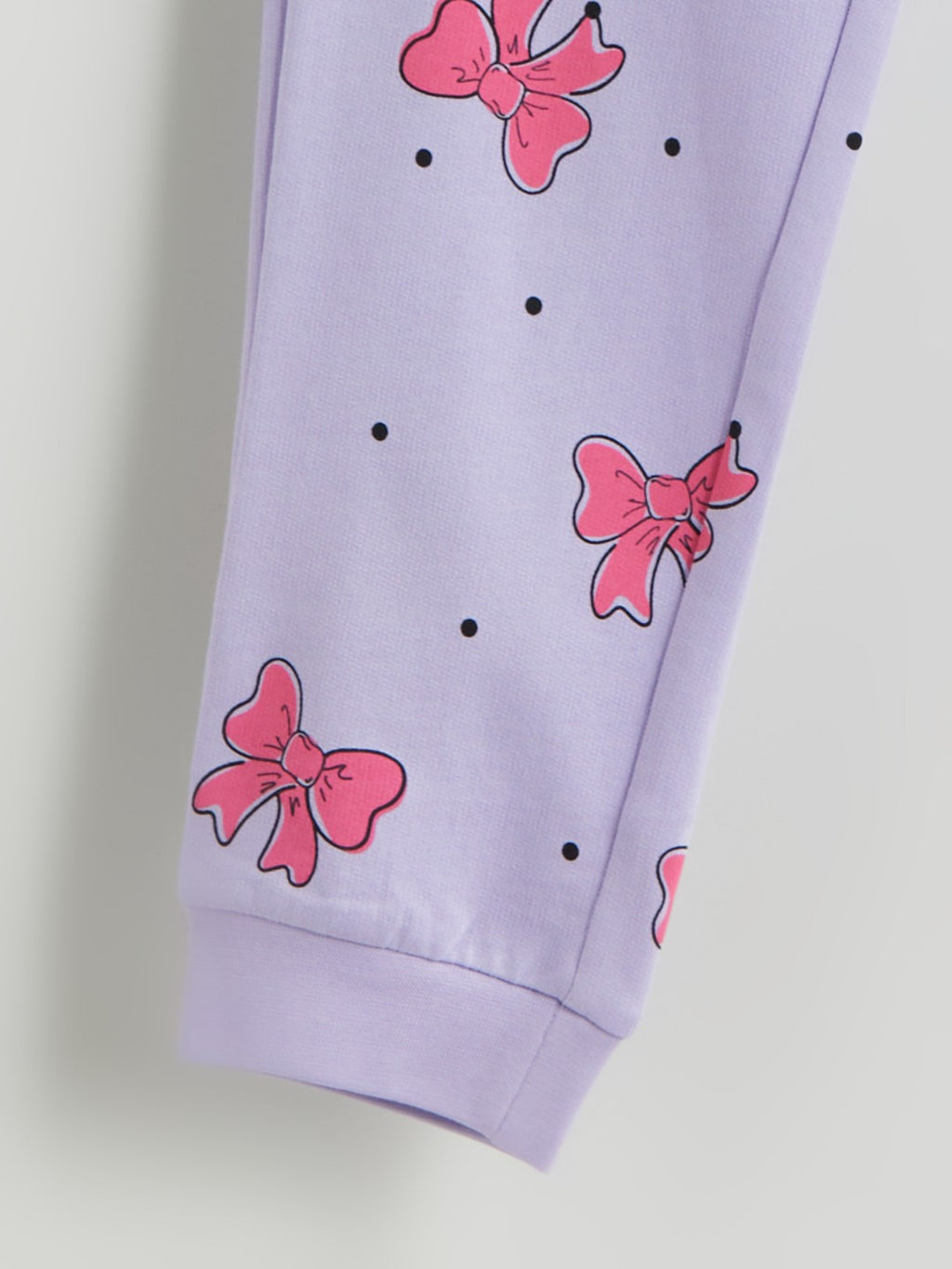 LCW Kids Lilac Crew Neck Girls Pajama Set