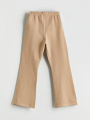 LCW Kids Black Elastic Waist Bell-Bottomed Girls Leggings