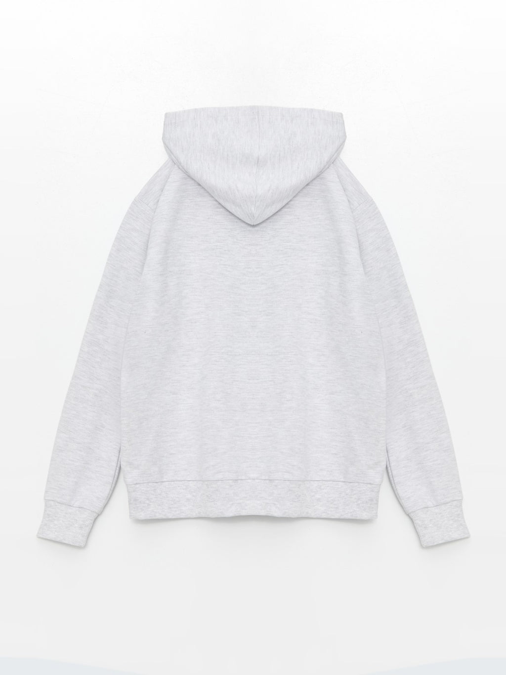 LCW Kids Hooded Basic Long Sleeve Girls Zippered Sweatshirt