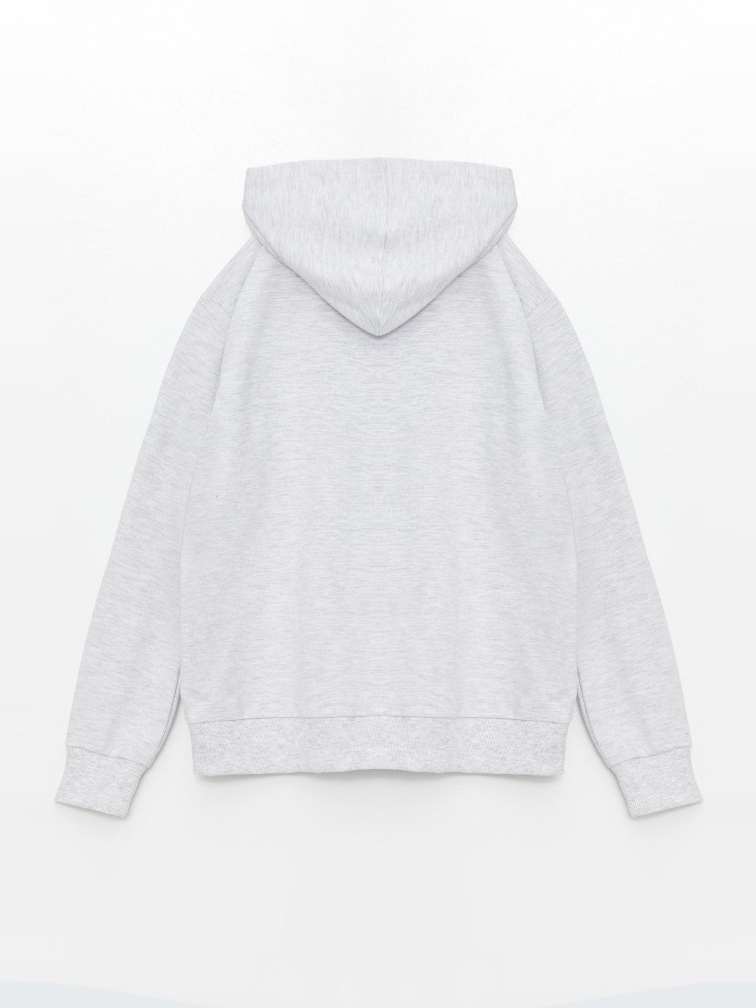 LCW Kids Hooded Basic Long Sleeve Girls Zippered Sweatshirt