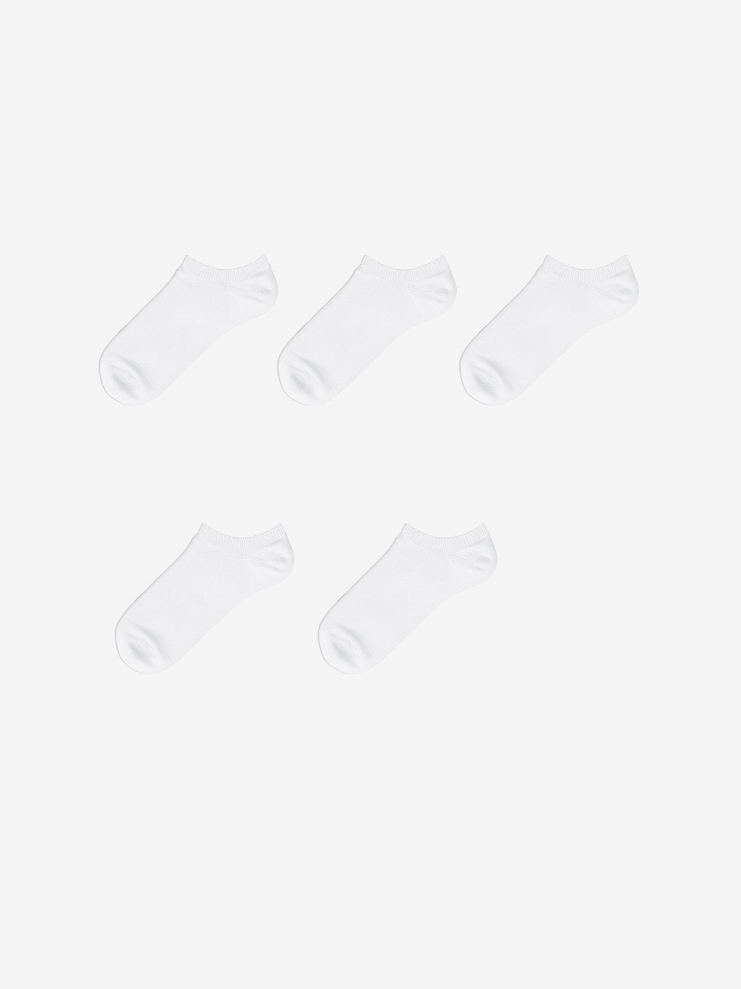 LCW Dream White Women Plain Ankle Socks 5-Pack