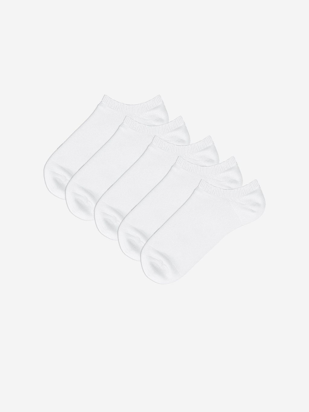 LCW Dream White Women Plain Ankle Socks 5-Pack