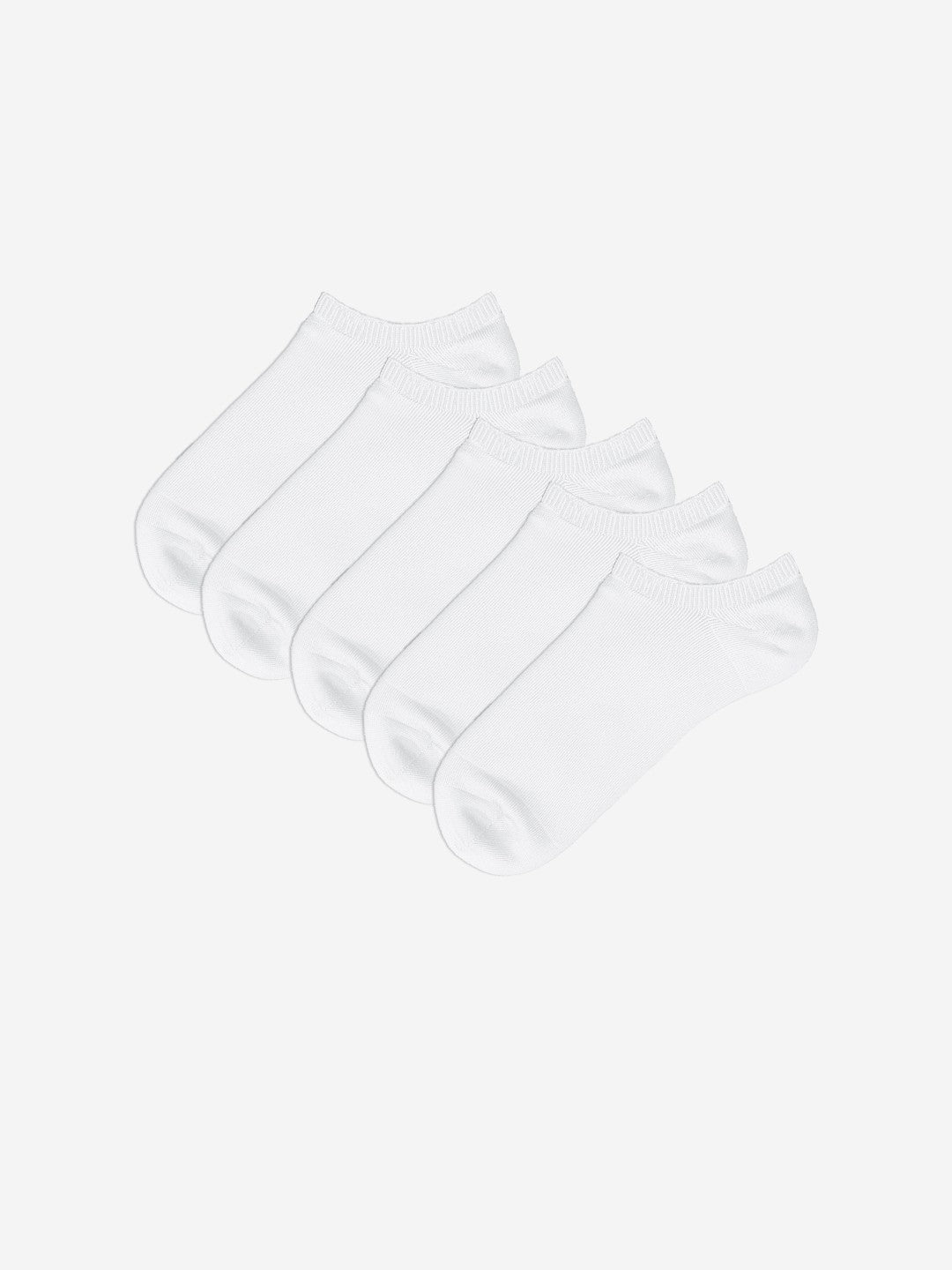 LCW Dream White Women Plain Ankle Socks 5-Pack