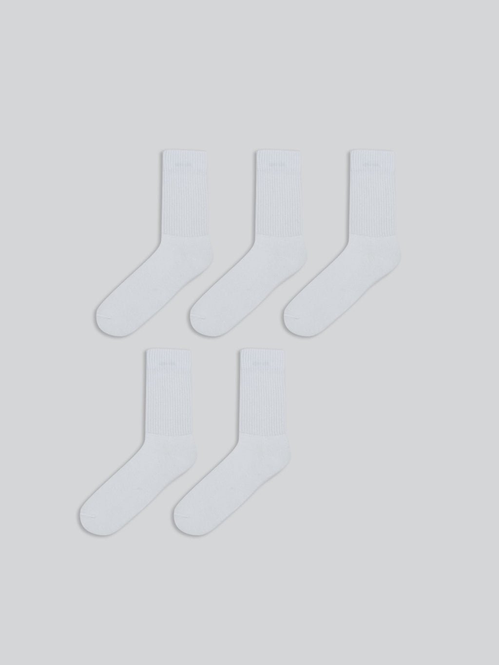 LCW Accessories White Men Ankle Socks 5-Pack