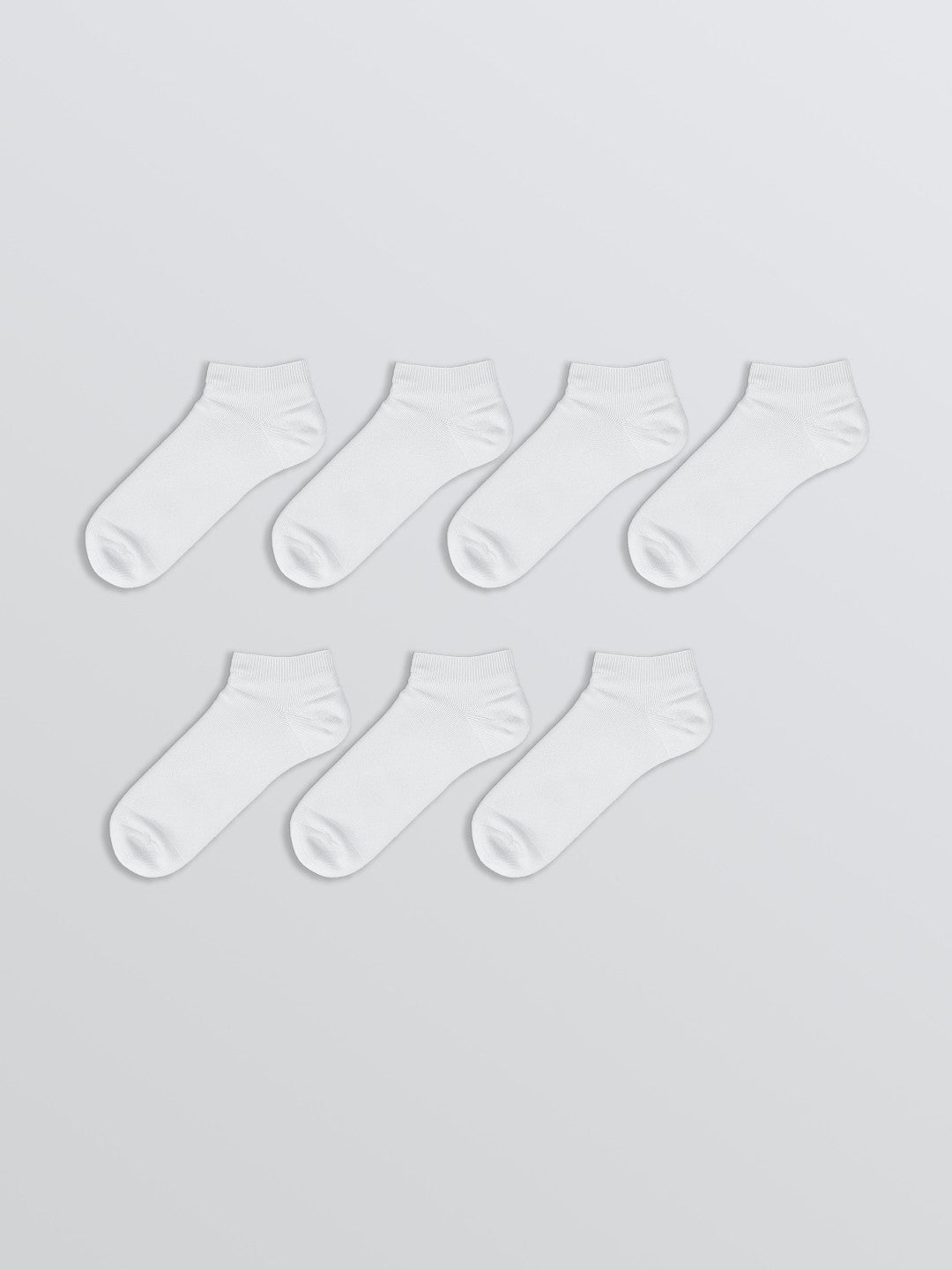 LCW Accessories White Men Ankle Socks 7-Pack