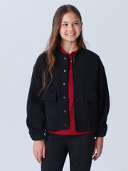 LCW Kids Black Long Sleeve Girls College Jacket