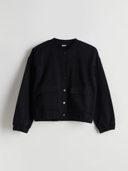 LCW Kids Black Long Sleeve Girls College Jacket