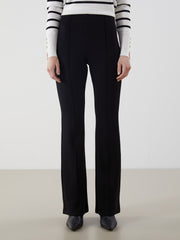 LCW Vision Women Trousers With Elastic Waist And Flared Leg