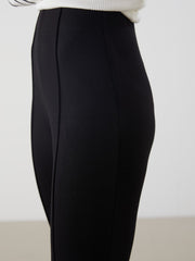 LCW Vision Women Trousers With Elastic Waist And Flared Leg