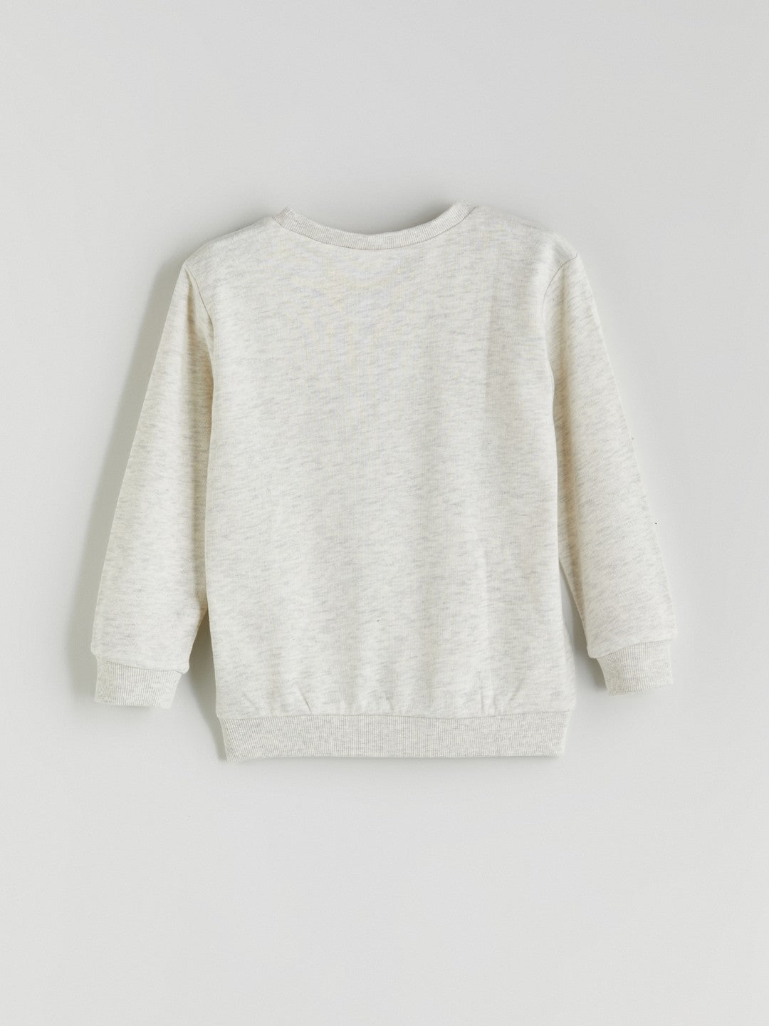 LCW Kids White Crew Neck Boys Sweatshirt