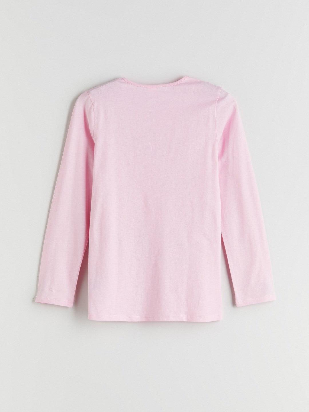 LCW Kids Pink Crew Neck Girls Pajama Set